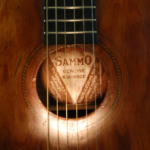 Sammo All Koa Guitar Paper label